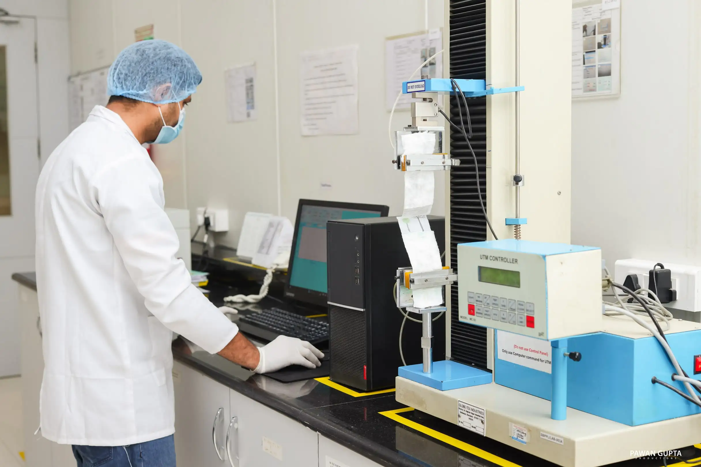 Quality testing at Swara's in-house lab