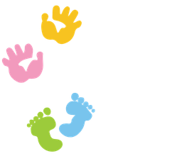 Swara Baby Group logo in white, shown in the site header