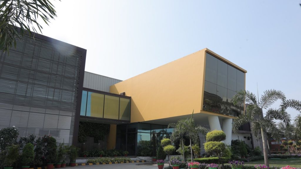 Exterior of the Swara Baby Group manufacturing plant building
