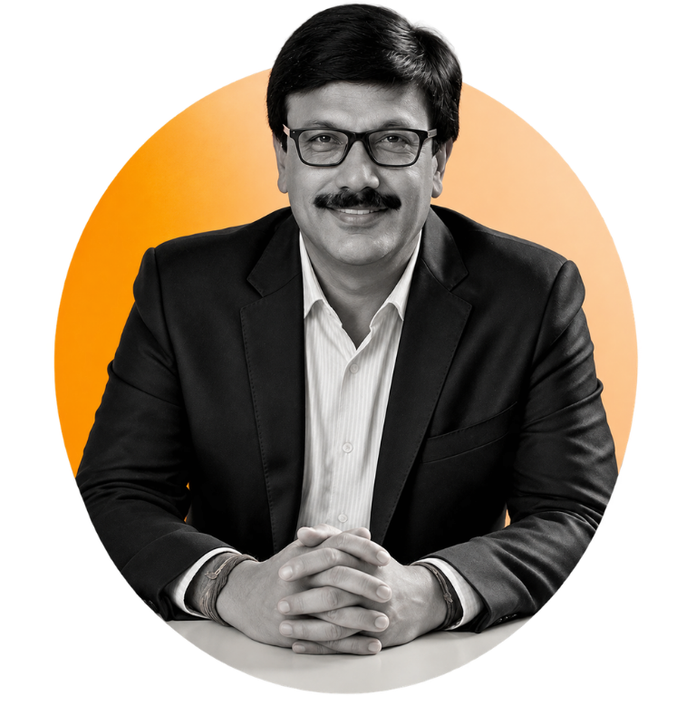 Portrait of Alok Birla, Chairman and Managing Director of Swara Baby Group