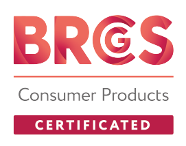 BRCGS Consumer Products certification logo in colour