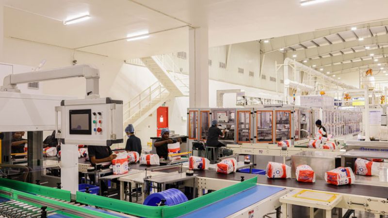 Swara Baby Group production line, used for the Nonwovens Industry news feature