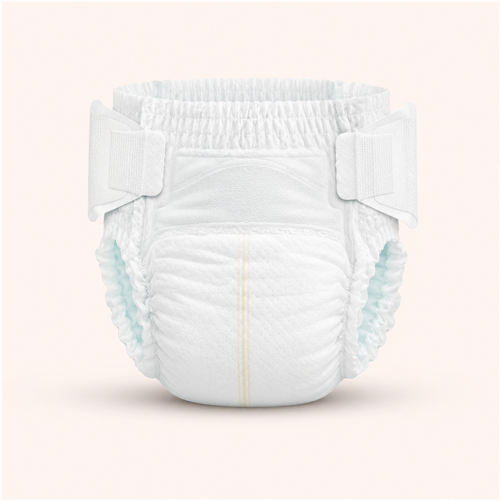Adult pant style diaper manufactured by Solis Hygiene, part of Swara Baby Group