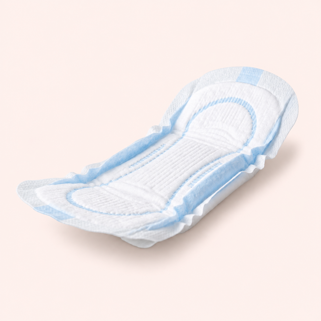 Light incontinence pad manufactured by Solis Hygiene, part of Swara Baby Group